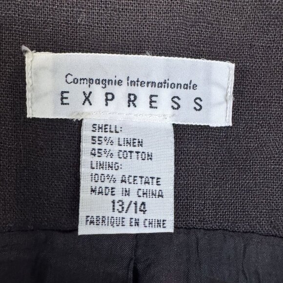 90s EXPRESS Compagnie Internationale Sleeveless Button Down Pencil Dress - Picture 10 of 11